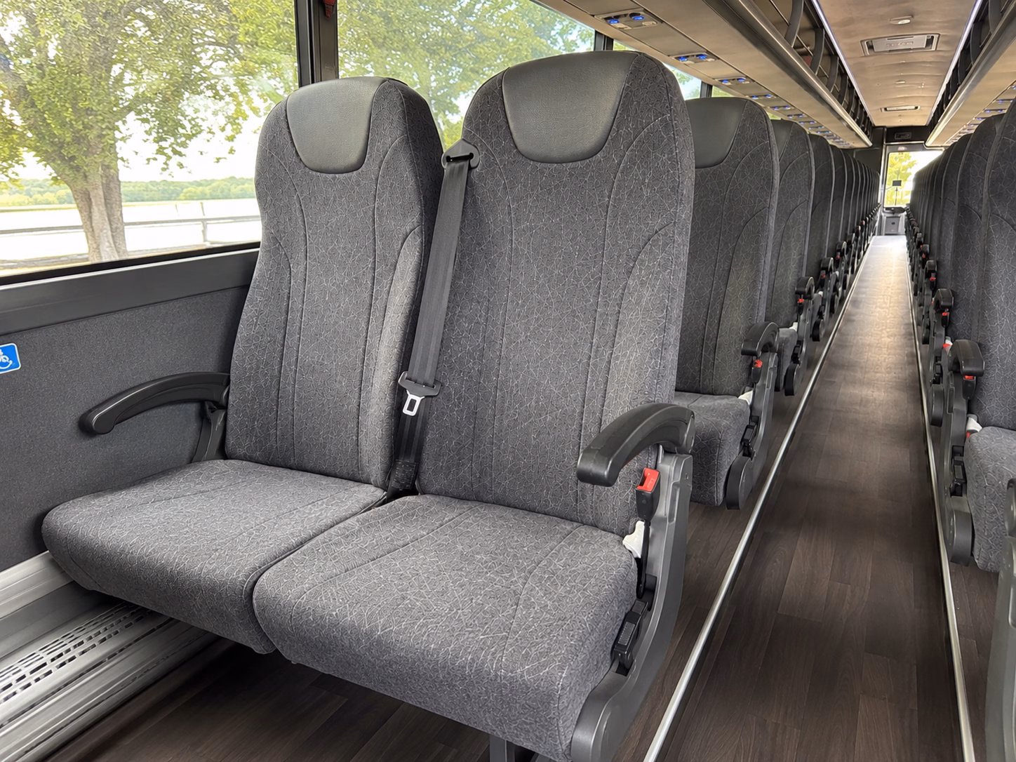 waco charter bus interior